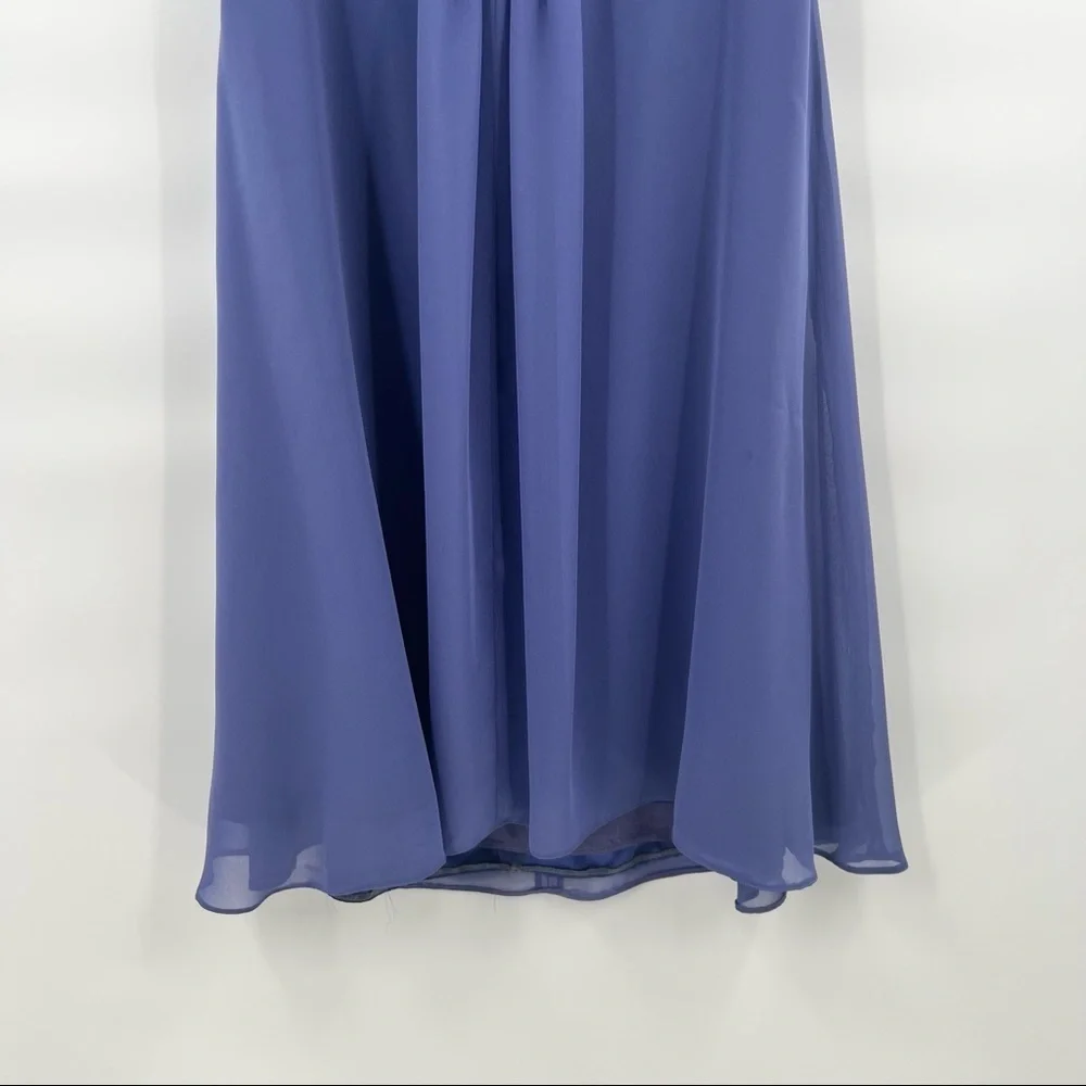 Badgley Mischka blue bridesmaid dress size 14 - Picture 3 of 8